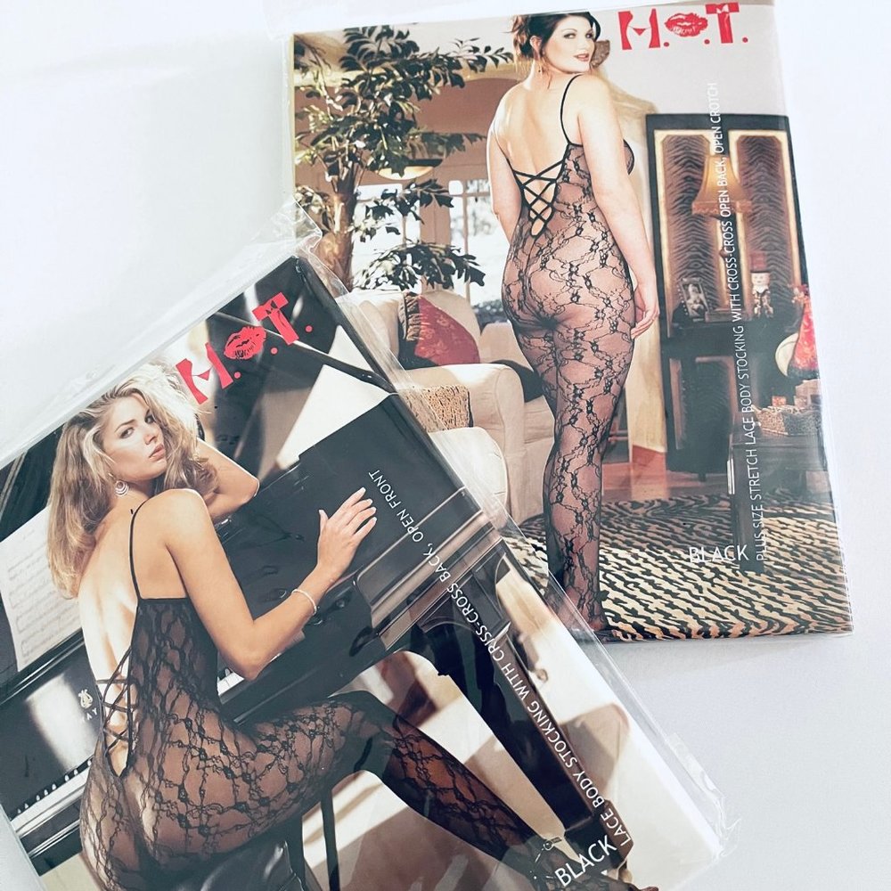 NWT Lacey Floral Vines Criss-Cross Bodysuit - Picture 4 of 9